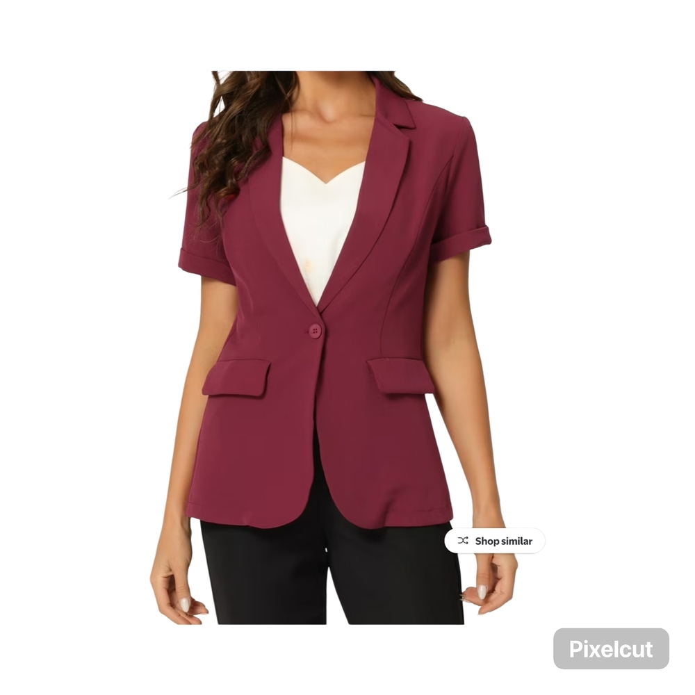 NWOT Size XL Allegra K Women's Dark Red/Burgandy Blazer